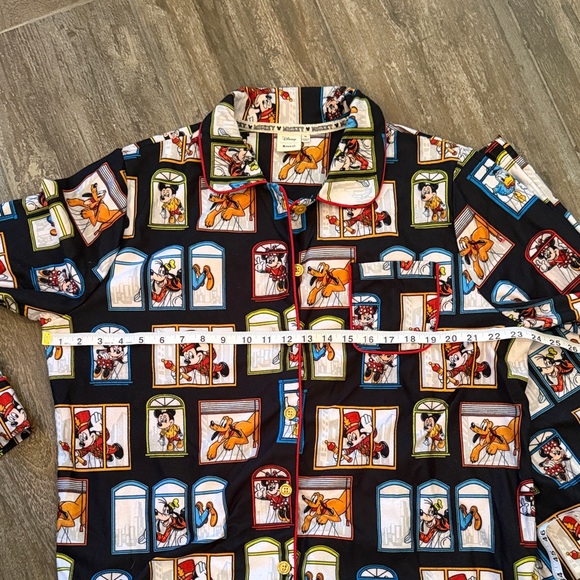 Disney Black Multicolor Character Pajama Set - Picture 8 of 11